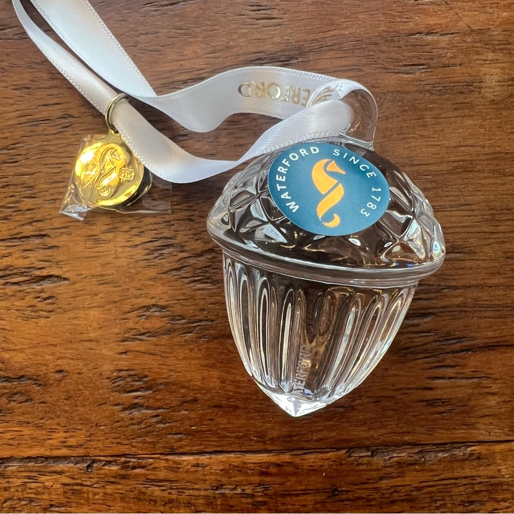 Acorn crystal ornament, Waterford Crystal